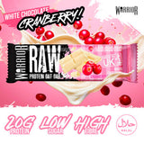 Warrior protein flapjack white chocolate cranberry 75g (British brand)