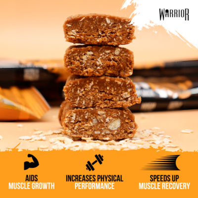Warrior protein flapjack chocolate peanut butter 75g (British brand)