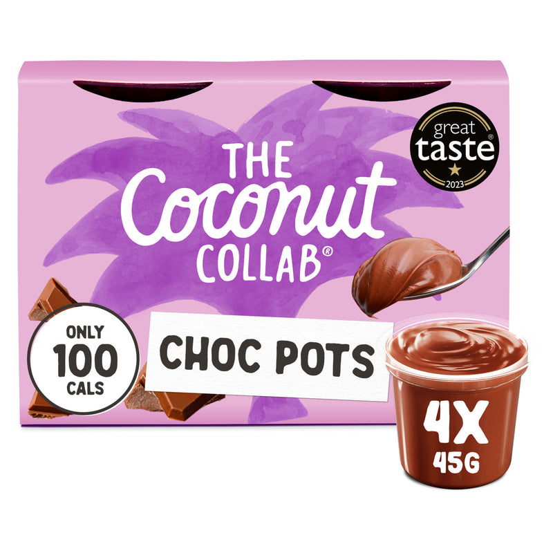 The Coconut Collaborative choc pots 4x45g (British brand)