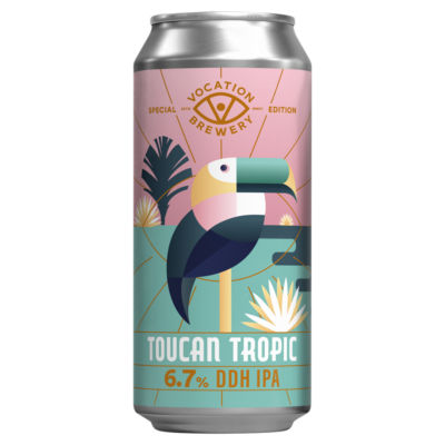 Vocation Toucan Tropic DDH IPA beer 440ml (British brand)