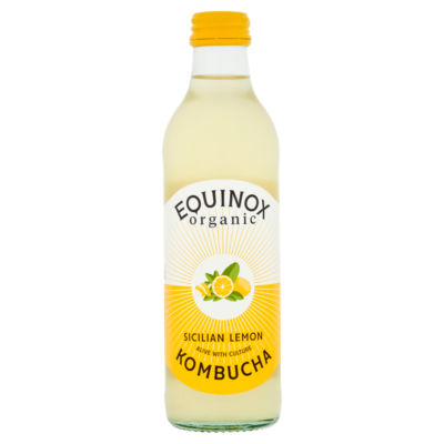 Equinox Sicilian Lemon Kombucha 275ml, UK version