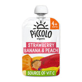 Piccolo organic strawberry banana peach smooth baby food 100g, imported from the UK