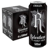 Relentless Origin energy drink 4 x 500ml, imported from the UK