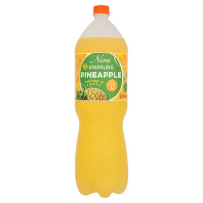 Niru Sparkling Pineapple drink 2 litre, imported from the UK