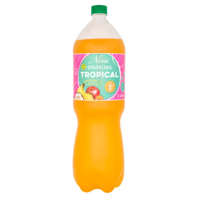 Niru sparkling tropical flavour carbonated drink 2 litres, imported from the UK