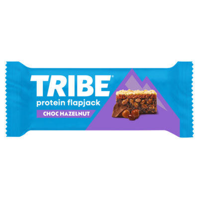 Tribe protein flapjack choc hazelnut 50g, UK version