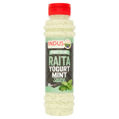 Indus raita yogurt mint sauce 400ml (British brand)
