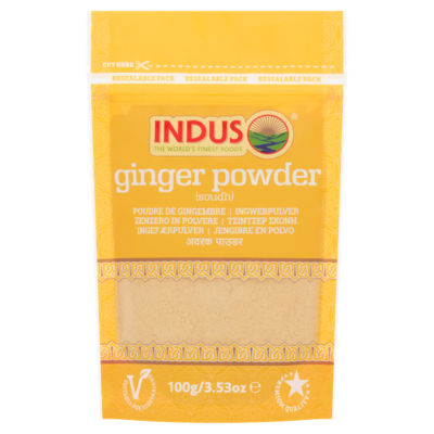 Indus ginger powder 100g resealable pack (British brand)