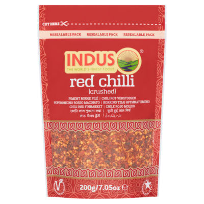 Indus crushed red chilli 200g - British product