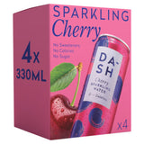 DASH cherry sparkling water 4x330ml can pack, imported from the UK
