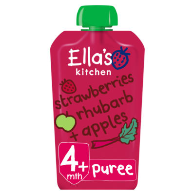 ASDA Ella's Kitchen Organic Strawberries, Rhubarb and Apples Baby Pouch 120g - اشترِ عبر الإنترنت من McGrocer