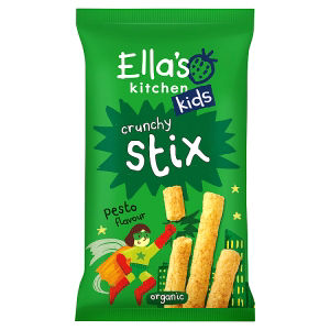 Ella's Kitchen organic pesto crunchy stix 22g, imported from the UK