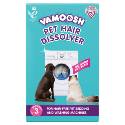 Vamoosh pet hair dissolver 3 sachets 100g (British brand)