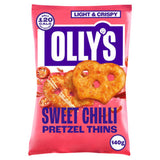 Olly's sweet chilli pretzel thins 140g - British product