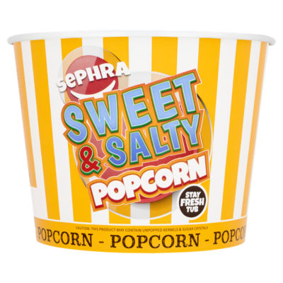 Sephra sweet and salty popcorn 140g (British brand)