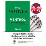 Ten Motives 8 Menthol Minzen (britische Marke)