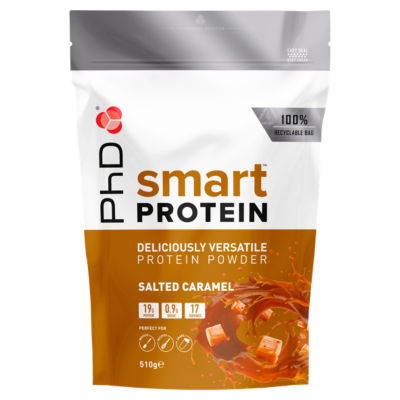 ASDA PhD Smart Protein Powder Salted Caramel 510g- Buy online at McGrocer