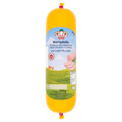 Zaad mortadella halal chicken and turkey 500g - British product