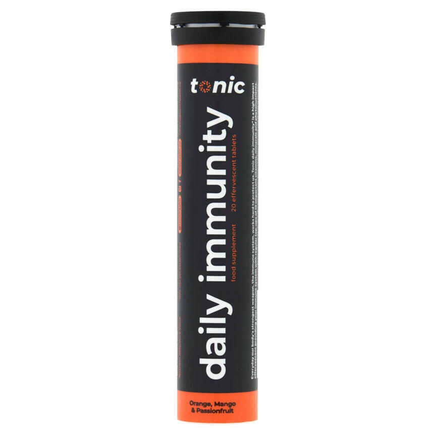Tonic Health Immunity Orange, Mango & Passionfruit 20 Effervescent Tablets GOODS ASDA
