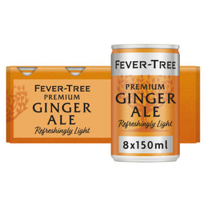 Fever-Tree Forfriskende Lett Ginger Ale Mixer 8 x 150 ml