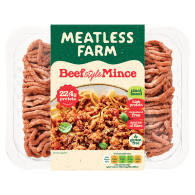Meatless Farm beef style mince 350g, imported from the UK