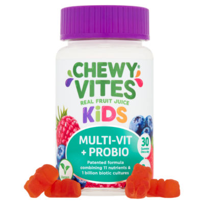 Chewy Vites kids vitamin gummies fruit flavoured 30 count - British product