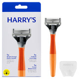 ASDA Harry's Men's 5 Blade Razor Bright Orange - Shaving Razor Kit- Buy online at McGrocer