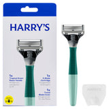 ASDA Harry's Men's 5 Blade Razor Tropical Green Manual Razor- Buy online at McGrocer