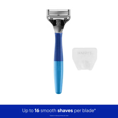 Harry's men's 5 blade razor Indigo Blue, UK version