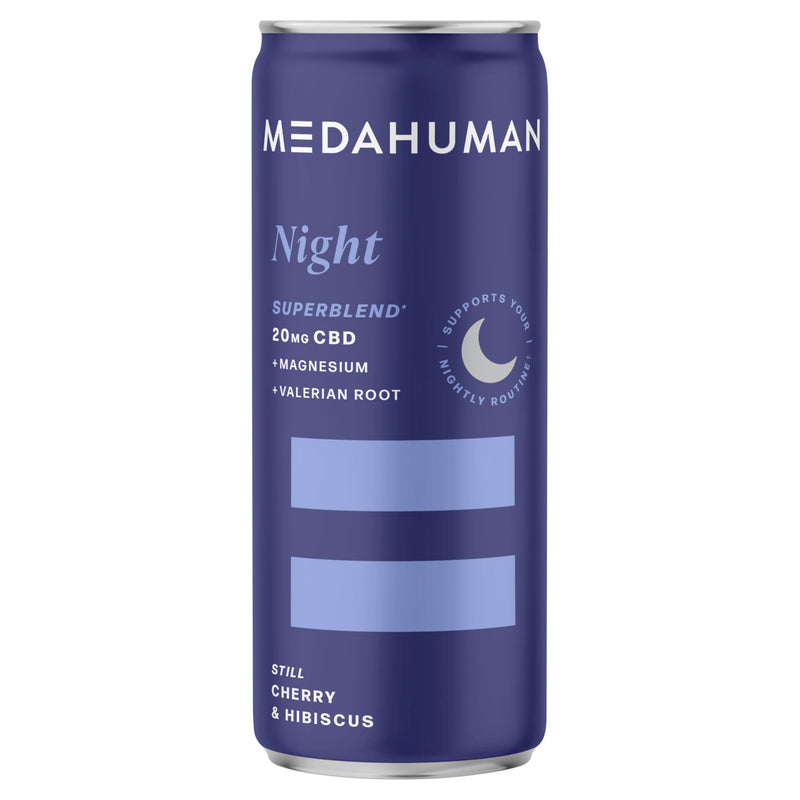 Medahuman NIGHT Still CBD drink 250ml, imported from the UK