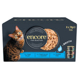 ASDA Encore Natural Wet Cat Food Fish Selection Broth 8 x 70g Tins- Buy online at McGrocer
