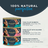 Encore cat food fish selection 8x70g tins - British product