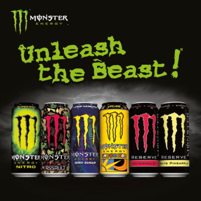 Monster Nitro energy drink 500ml, imported from the UK