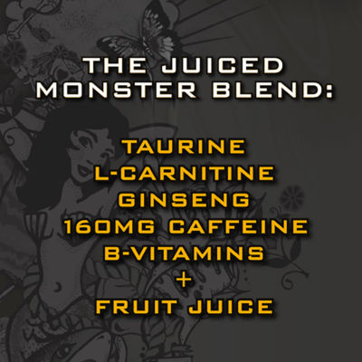 Monster Energy Pacific Punch energy drink 4x500ml, imported from the UK
