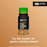 Optimum Nutrition Pre-Workout Energy Shot Lemon Lime Flavour 60ml, imported from the UK