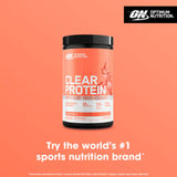 Optimum Nutrition Clear Protein Powder Juicy Peach 280g, imported from the UK