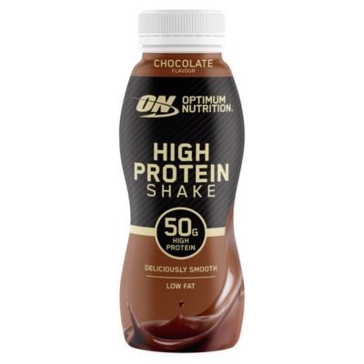 Optimum Nutrition protein shake chocolate flavour 500ml, UK version
