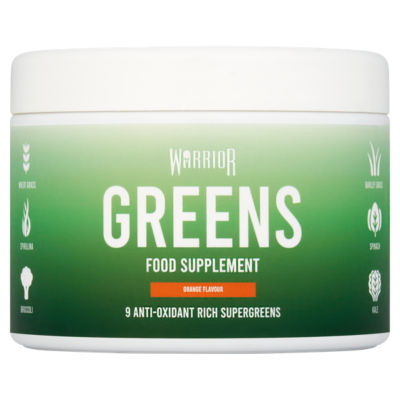 Warrior greens powder orange flavour 100g (British brand)