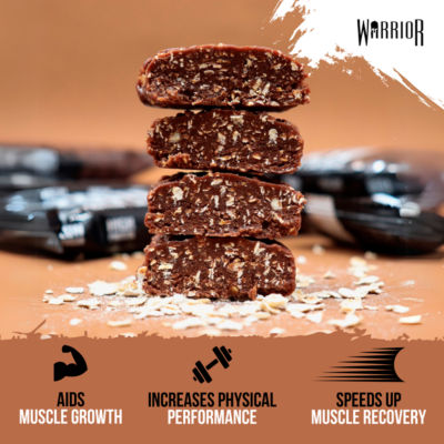 Warrior double chocolate protein flapjack 75g (British brand)