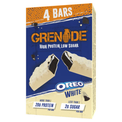 ASDA Oreo White Chocolate Protein Bars 4-Pack 60g Each- Buy online at McGrocer