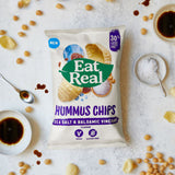 Eat Real sea salt balsamic vinegar hummus chips 135g - British product