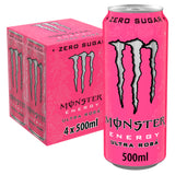 ASDA Monster Ultra Rosa Zero Sugar Energy Drink 4 x 500ml- Buy online at McGrocer