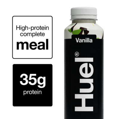 Huel Black Edition Vanilla meal replacement 500ml bottle, UK version
