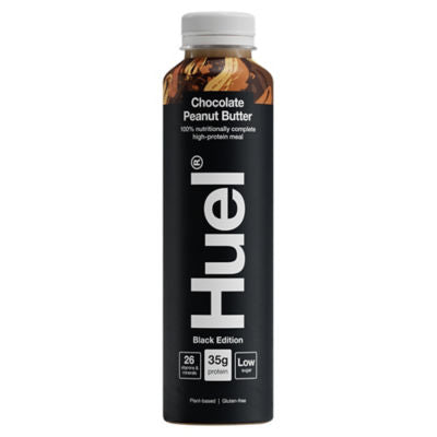 Huel Black Edition chocolate peanut butter drink 500ml, imported from the UK