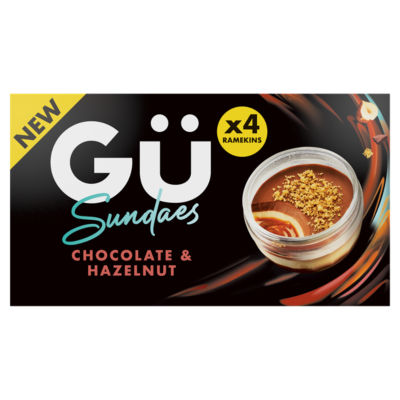 Gü Schokoladen- &-Haselnuss-Gefrorene Eisbecher 320g