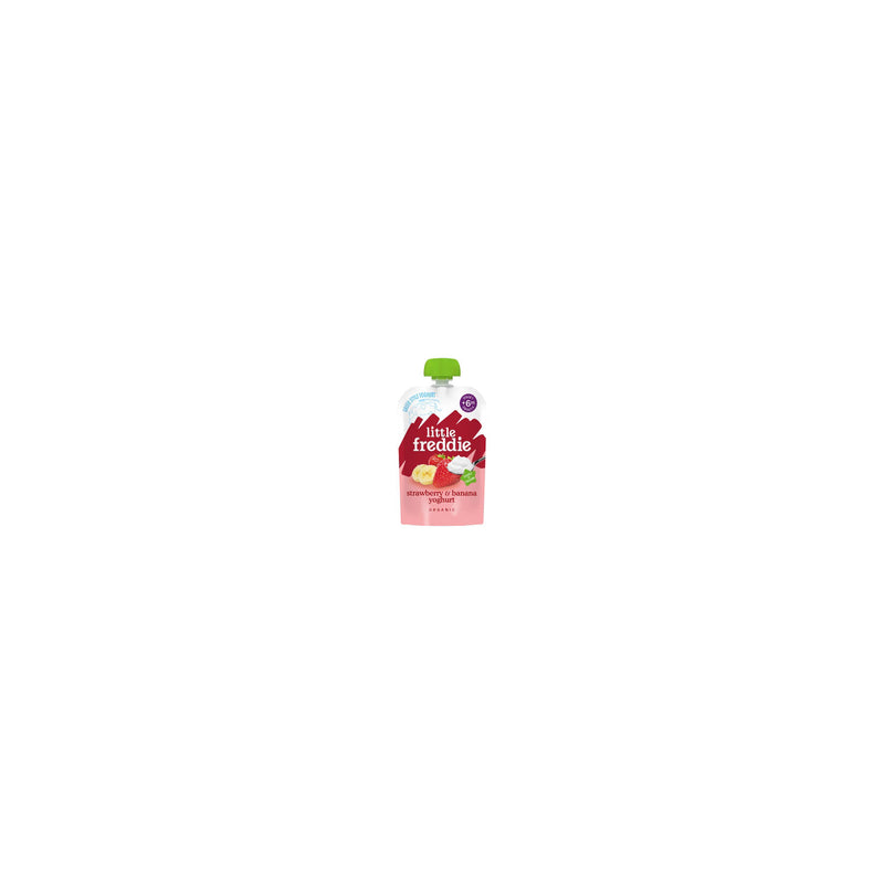 Little Freddie organic strawberry banana yogurt pouch 100g (British brand)