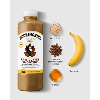 Mockingbird Raw Coffee Smoothie 750ml in bottle, UK version