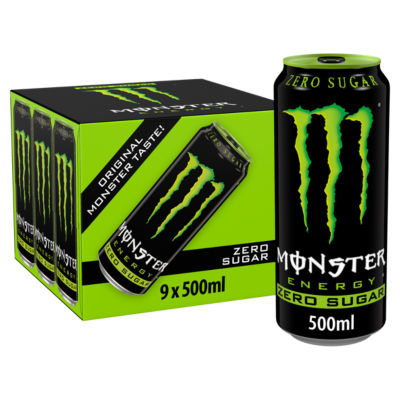 Monster Energy Drink Zero Sugar 500ml, imported from the UK