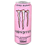 Monster Strawberry Dreams Zero Sugar Energy Drink 500ml, imported from the UK