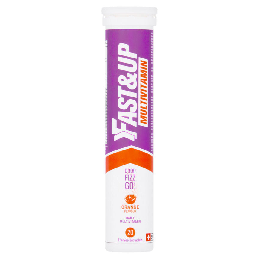 Fast & Up Orange Flavour Daily Multivitamin 20 Effervescent Tablets 80g GOODS ASDA   